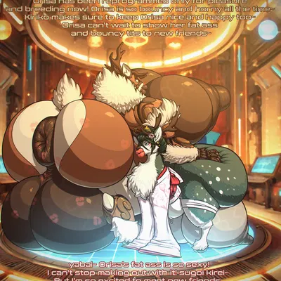 kiriko (overwatch), orisa (overwatch), reindeer orisa (overwatch) (blizzard entertainment, overwatch) created by toby art