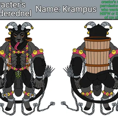 krampus, krampus (lenderednel) (christmas, mythology) created by lenderednel