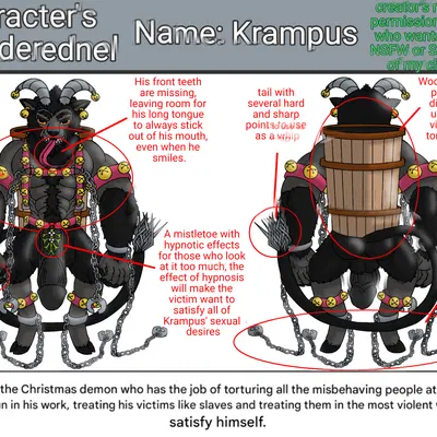 krampus, krampus (lenderednel) (christmas, mythology) created by lenderednel