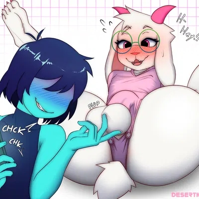 kris dreemurr, ralsei (deltarune, undertale (series)) created by desertkaiju