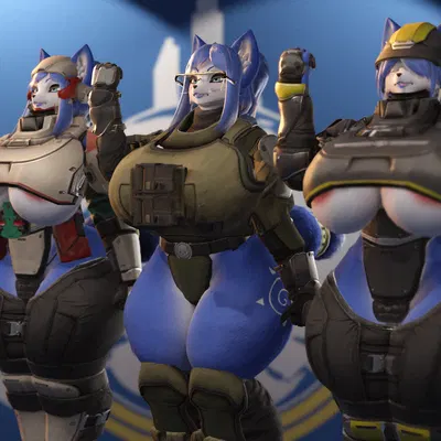 krystal (star fox) (helldivers, nintendo) created by ghostoast