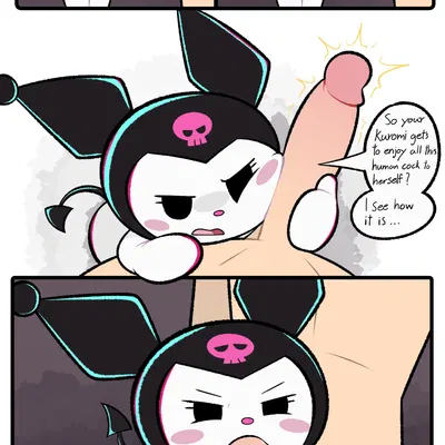 kuromi (onegai my melody, sanrio) created by fatalafterdark