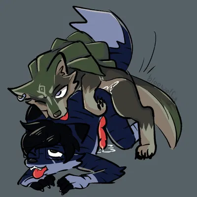 link (wolf form) (nintendo, the legend of zelda) created by bloowolfy