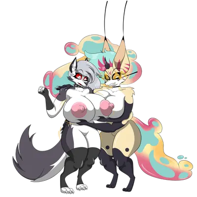 loona (helluva boss), queen bee-lzebub (helluva boss) (hellaverse, helluva boss) created by marshall123x (artist)