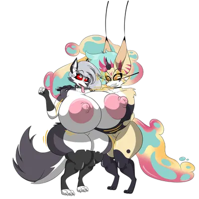 loona (helluva boss), queen bee-lzebub (helluva boss) (hellaverse, helluva boss) created by marshall123x (artist)