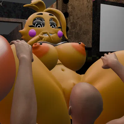 lovetaste chica, toy chica (fnaf) (five nights at freddy's, five nights at freddy's 2) created by karmanic mizery