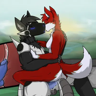 mango the fox, sammie protogen created by arrwulf