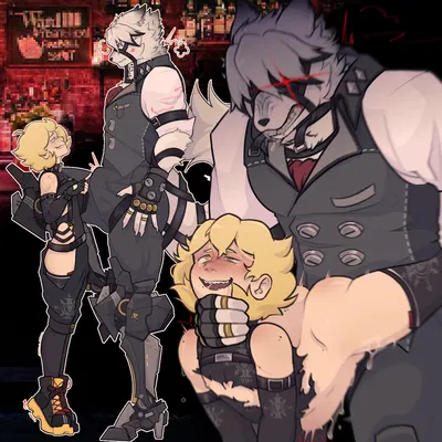 mannered nate, von lycaon (instant loss 2koma, mihoyo) created by vex wolfsbane