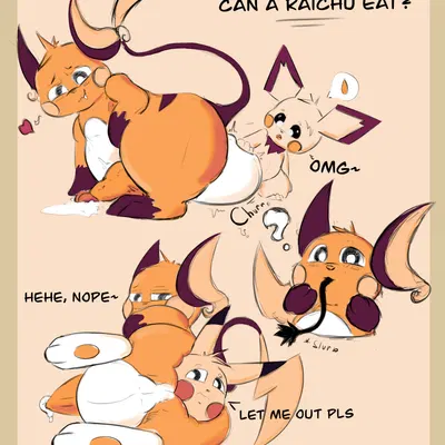 marg (raichu) (nintendo, pokemon) created by badartist