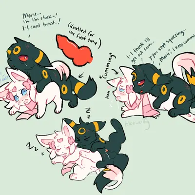 marie (bloowolfy), omen (ayceedee) (nintendo, pokemon) created by bloowolfy