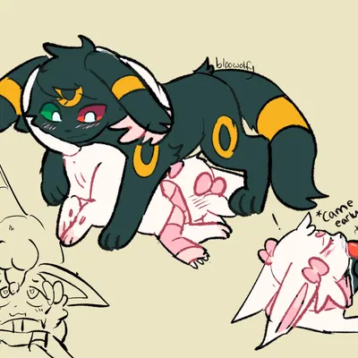 marie (bloowolfy), omen (ayceedee) (nintendo, pokemon) created by bloowolfy