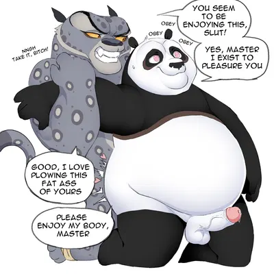 master po ping, tai lung (kung fu panda) (dreamworks, kung fu panda) created by hypnokoo