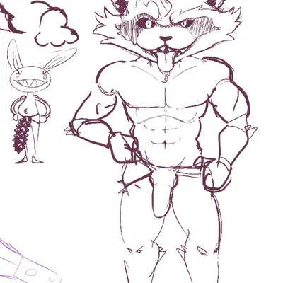 max (sam and max), rocket raccoon (aggie io, guardians of the galaxy) created by lavir