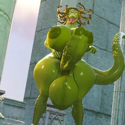 medusa (european mythology, greek mythology) created by ok bruh