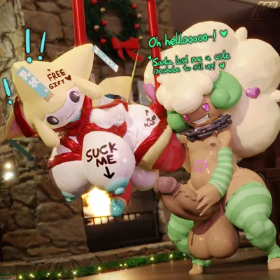 milky (milkyeightysix), smoothie (milkyeightysix) (christmas, nintendo) created by milkyeightysix