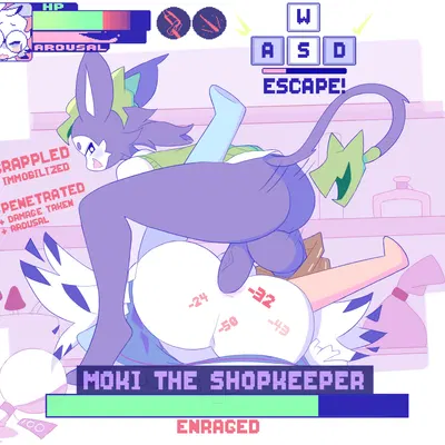 moki (mokimonky), nacho (nachokokoni) created by amaruu