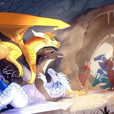 moonwatcher (wof), qibli (wof), winter (wof) (european mythology, mythology) created by sine nomine x