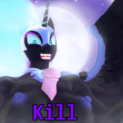 nightmare moon (mlp) (friendship is magic, hasbro) created by naughty cube