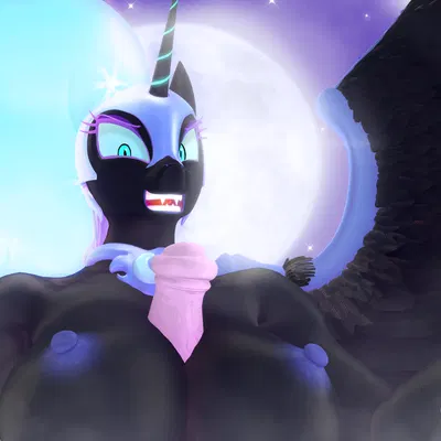 nightmare moon (mlp) (friendship is magic, hasbro) created by naughty cube