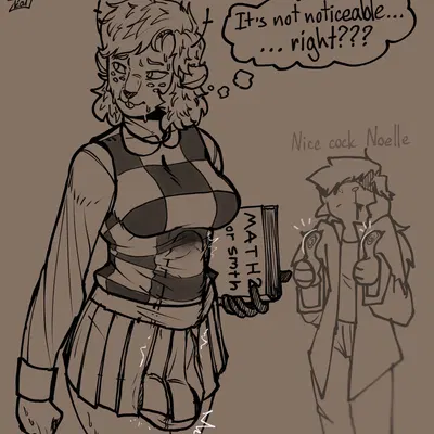 noelle holiday, susie (deltarune) (deltarune, undertale (series)) created by zytkal