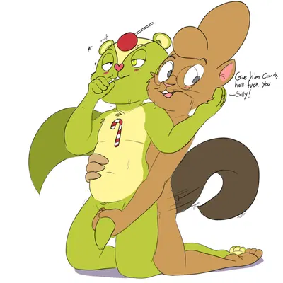 nutty (htf), twee (happy tree friends) created by twerpishimp