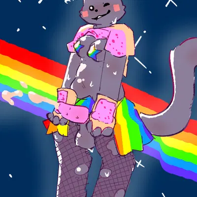 nyan cat (nyan cat (copyright), pop-tarts) created by catjamn
