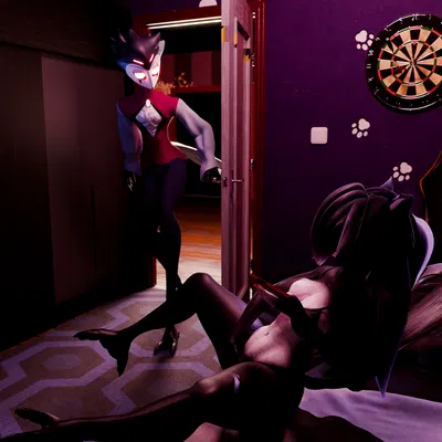 octavia (helluva boss), stolas (helluva boss) (hellaverse, helluva boss) created by strikefrommidnight