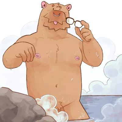 orange the capybara created by orangebear