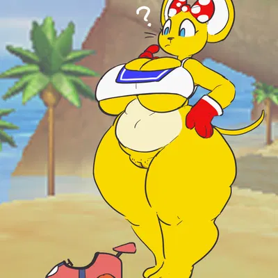 pipsy the mouse (diddy kong racing, donkey kong (series)) created by amillionbears