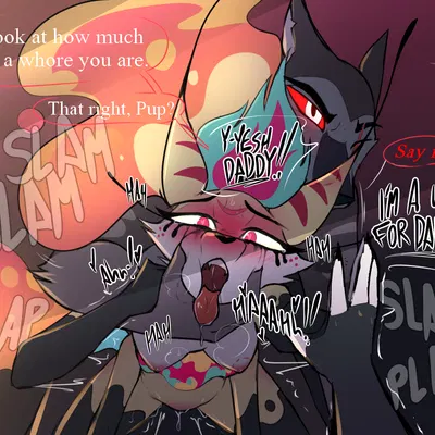 queen bee-lzebub (helluva boss), vortex (helluva boss) (hellaverse, helluva boss) created by potatonebula