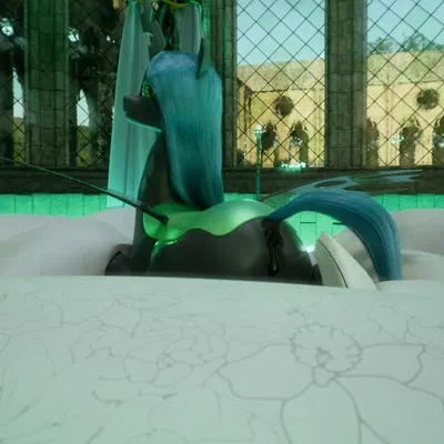 queen chrysalis (mlp) (friendship is magic, hasbro) created by radiomann01