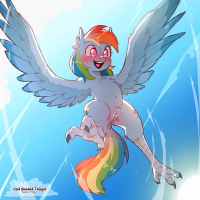 rainbow dash (mlp) (european mythology, friendship is magic) created by cold-blooded-twilight
