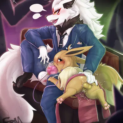 raine (rainethegoof), tom the eevee (freaksman99) (nintendo, pokemon) created by fermusieboir4