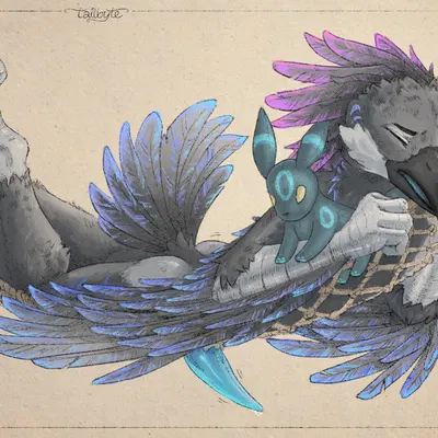 raven darkfur, taily (tailbyte) created by tailbyte