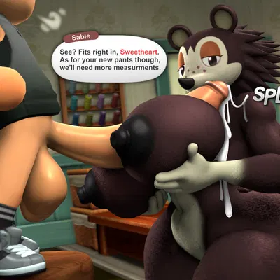 rev (revhearts), sable able, villager (animal crossing) (animal crossing, nintendo) created by revhearts