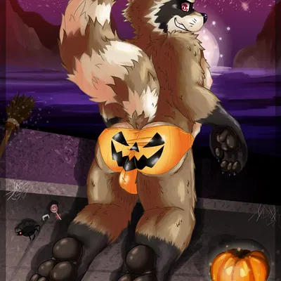 rocket raccoon (guardians of the galaxy, halloween) created by insanysage