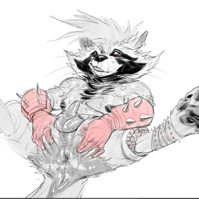 rocket raccoon (guardians of the galaxy, marvel) created by concosive