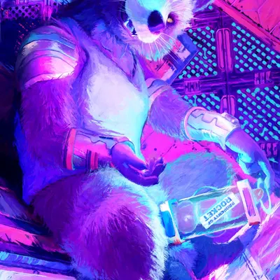 rocket raccoon (guardians of the galaxy, marvel) created by sidekick