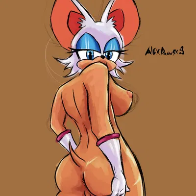 rouge the bat (sega, sonic the hedgehog (series)) created by alexdrawsx