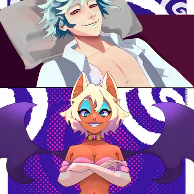 rouge the bat, silver the hedgehog (sega, sonic the hedgehog (series)) created by gangstargab