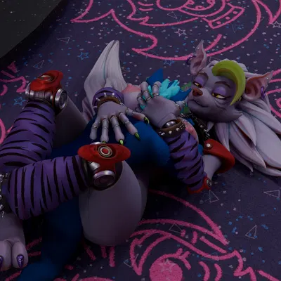 roxanne wolf, seth cooper (character) (five nights at freddy's, five nights at freddy's: security breach) created by aussie toaster