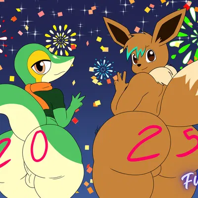 runni (wolfe fubuki), zeeb (wolfe fubuki) (new year, nintendo) created by wolfe fubuki