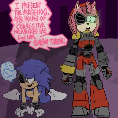 rusty rose, sonic the hedgehog (netflix, sega) created by ghostspookygoo