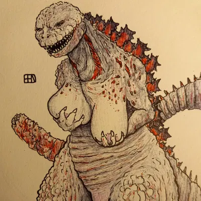 shin godzilla (godzilla (series), toho) created by benzoit