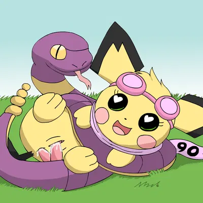 sparkette pichu, spiky-eared pichu (nintendo, pokemon) created by pichu90