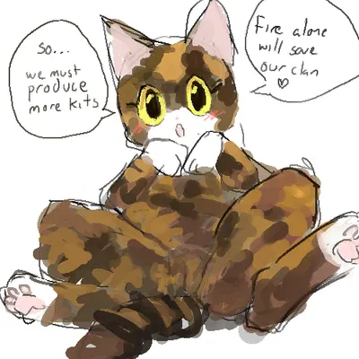 spottedleaf (warriors) (warriors (book series)) created by bronzecatworld