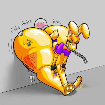 springtrap (fnaf) (five nights at freddy's, five nights at freddy's 3) created by eternitythelabb0