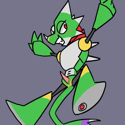 sting chameleon (capcom, mega man (series)) created by ajin