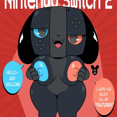 switch dog 2 (nintendo, nintendo switch 2) created by luanctoons