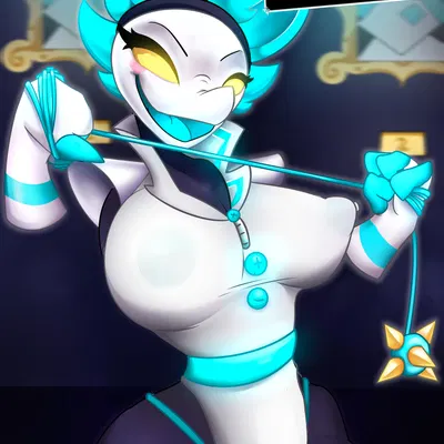 tasque manager (deltarune, undertale (series)) created by purbleindigo